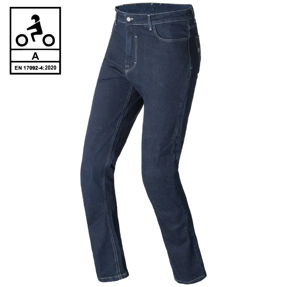 Pantaloni Moto Jeans Donna Impermeabili OJ Bluster Lady Elasticizzato Blu 46292 - Foto 5