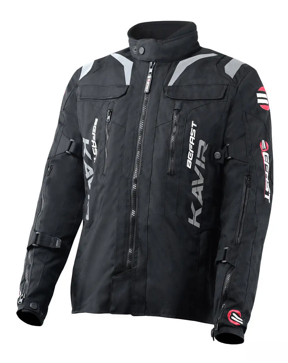 Giacca moto touring Befast Kavir stagioni Nero
