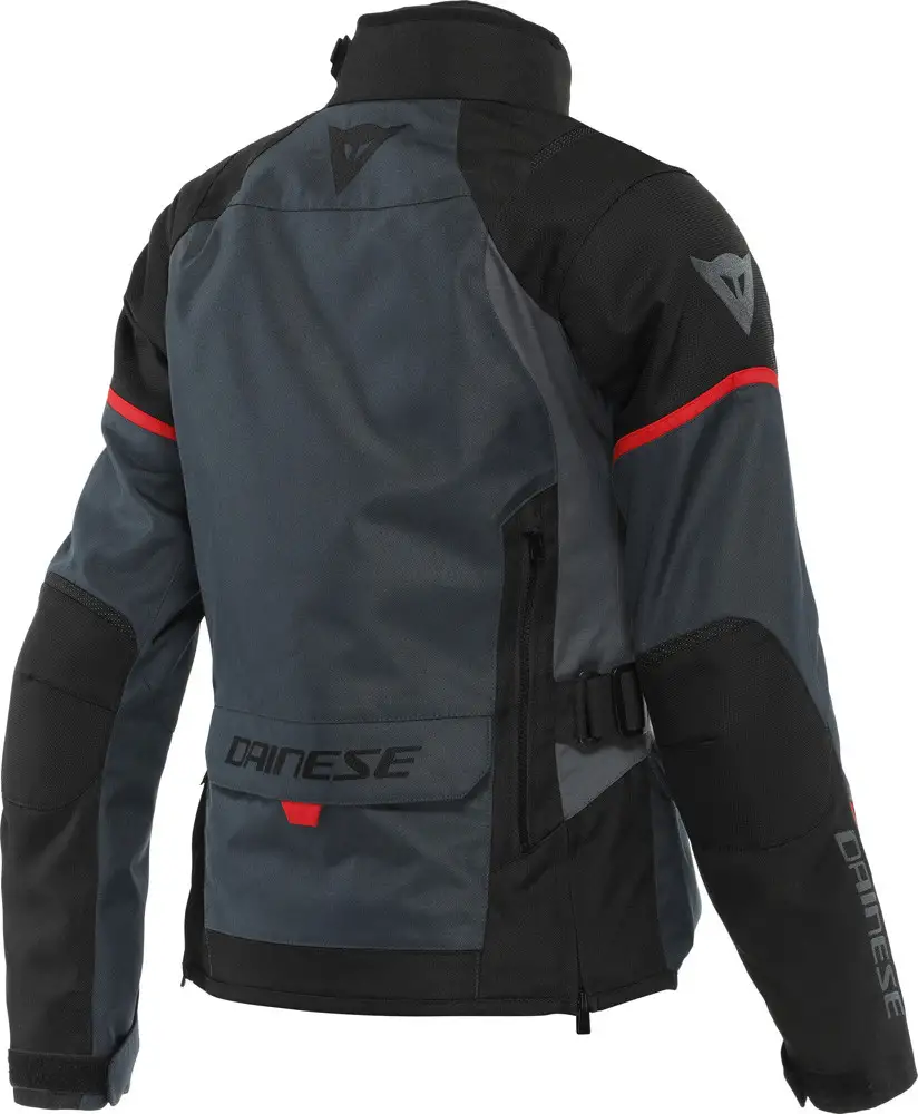 Giacca moto donna Dainese TEMPEST D-DRY Ebano Nero Rosso Lava
