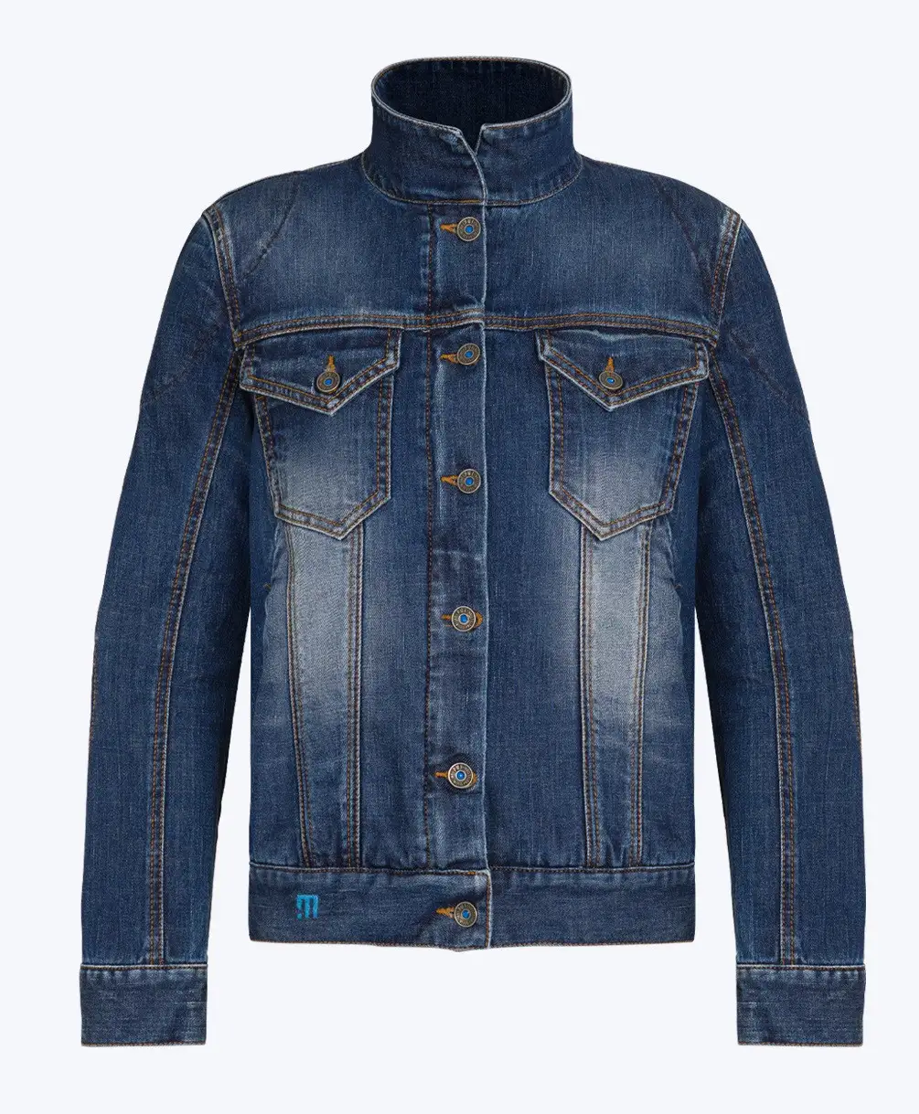 Giacca jeans moto online