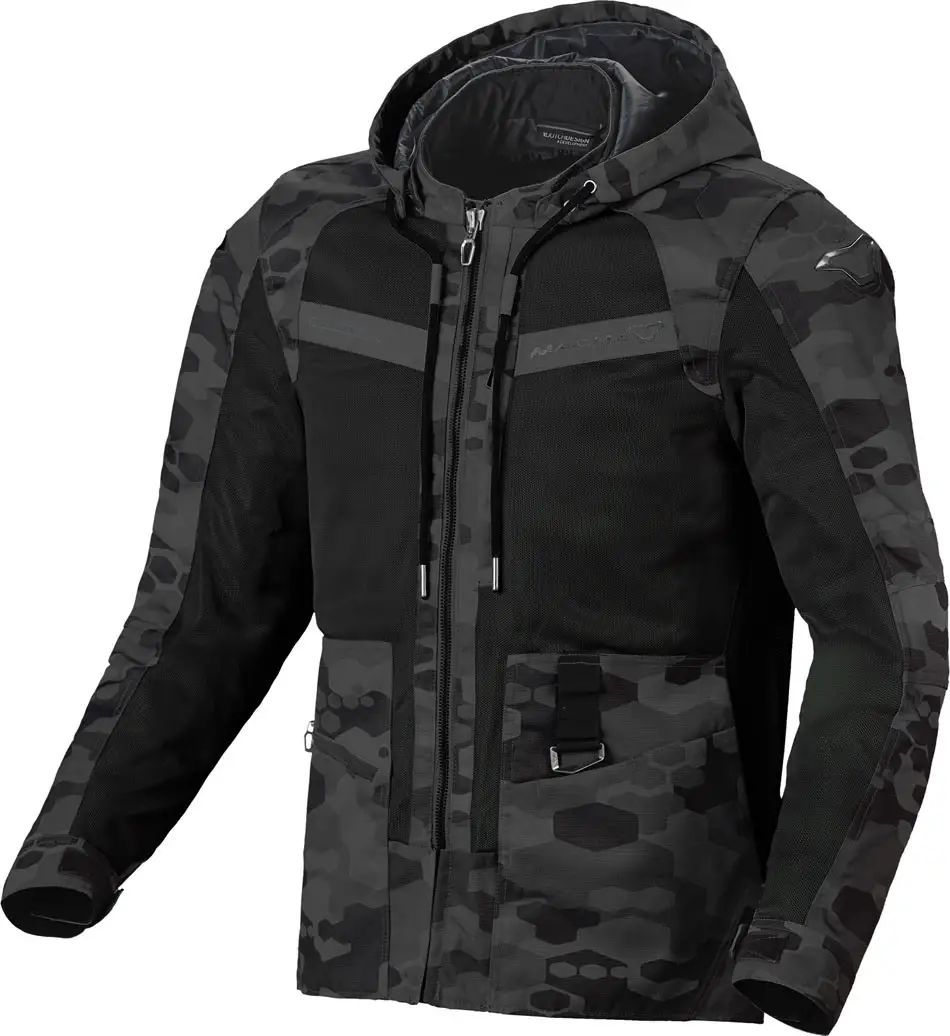 Giacca moto estiva Macna Chinook Camo Nero