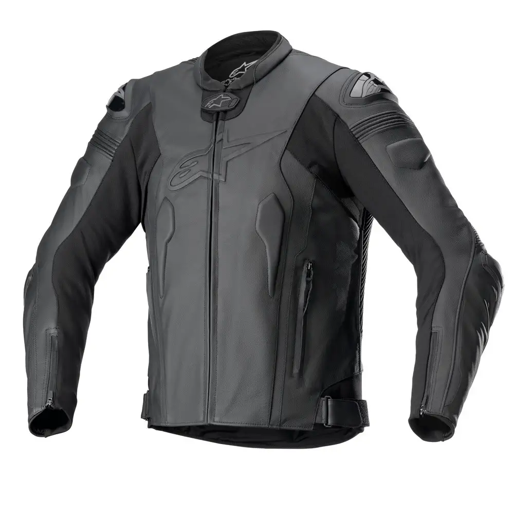 Giacca moto pelle Alpinestars MISSILE V2 Tech-Air compatibile Nero