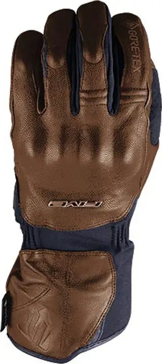 Guanti moto pelle invernali Five WFX Skin GTX Marrone