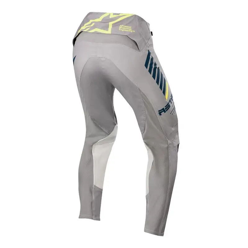 Pantaloni cross Alpinestars SUPERTECH Grigio Blu navy Giallo fluo