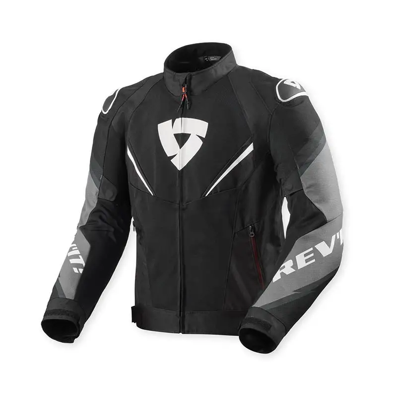 Giacca moto estiva Rev'It Quantum Air Nero Bianco