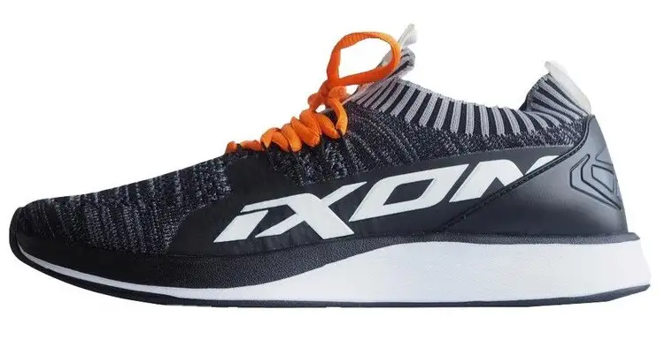 Scarpe moto Ixon PADDOCK Nero Antracite Bianco Arancione Scarpe