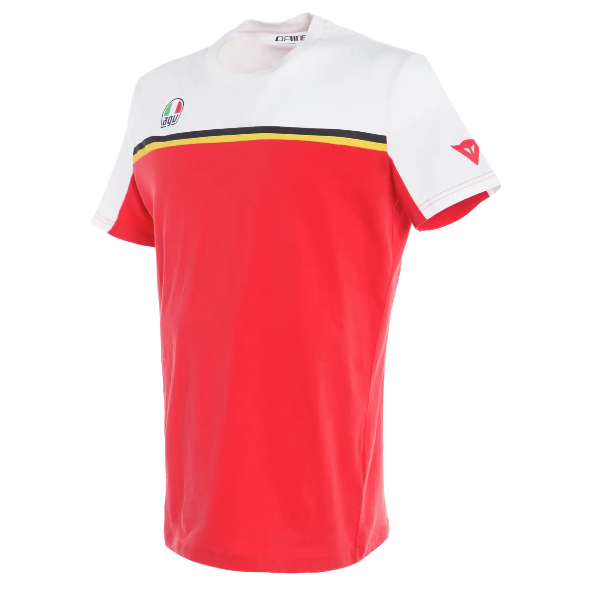 T shirt Dainese Fast 7 bianco rosso