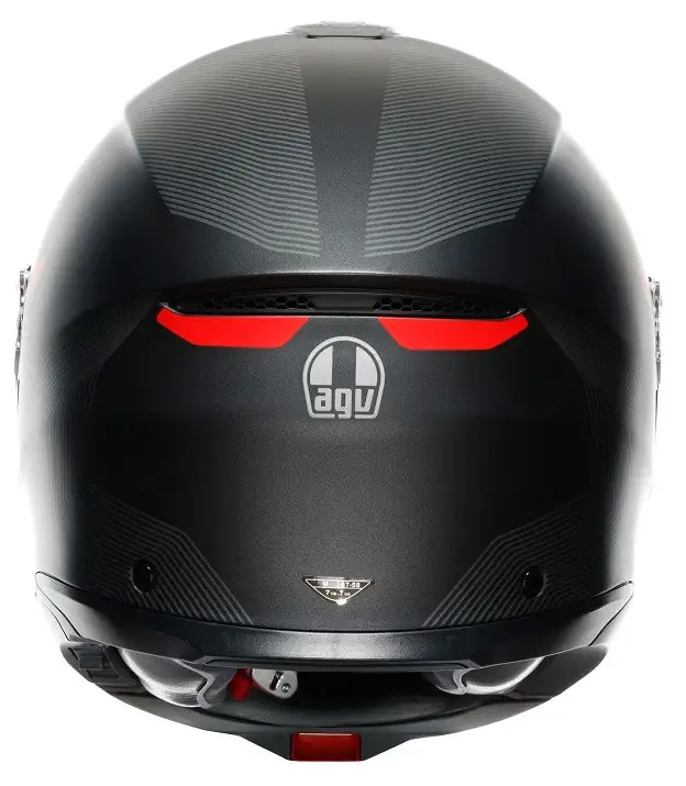 Casco modulare AGV TOURMODULAR FREQUENCY in fibra Grigio Rosso Opaco