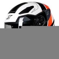 Casco integrale Befast FLASH III Bianco Rosso Fluo