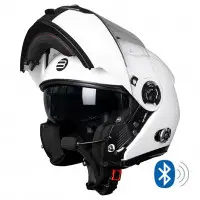 Casco modulare Befast GLOBAL CONNECT II con interfono integrato Bianco