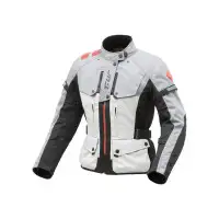Giacca moto donna T-UR WAYPOINT HYDROSCUD® 3 strati Ghiaccio Grigio