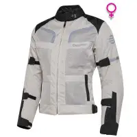 Giacca moto donna touring Befast STEIN Lady CE Certificata 3 strati Nero Grigio