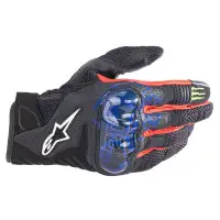 Guanti moto estivo Alpinestars SMX-1 Air V2 Monster blu.