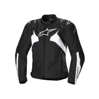 Giacca moto donna Alpinestars Stella T-Jaws V4 nero bianco.