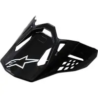 visiera moto Alpinestars Supertech M10/M8 nero lucido
