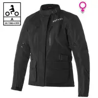 Giacca moto donna Befast BABYLON II CE Grigio Chiaro Grigio Scuro Nero