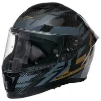 Casco Integrale Befast Eagle Carbon in Carbonio Chiusura Doppia D Active Gold