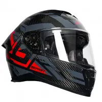 Casco Integrale Befast Eagle Carbon Active in Carbonio Chiusura Micrometrica Rosso