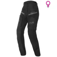 Pantaloni moto touring donna Befast KLIMA PANT Lady CE Certificati 3 strati Nero