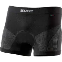Boxer con fondello Sixs BOX6 V2 Nero Carbon