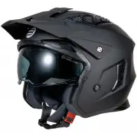 Casco Jet Befast Tricher Ce con Visierino Interno e Frontino Nero Opaco