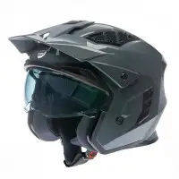 Casco Jet Befast Tricher Ce con Visierino Interno e Frontino Grigio