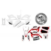 Kit plastiche+decals Ufo Stokes Honda Bianco