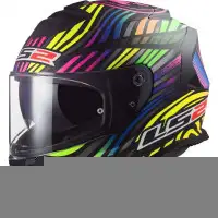 Casco integrale LS2 FF800 STORM II Power Nero Opaco Rainbow 22.06