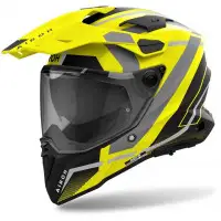 Casco integrale touring Airoh COMMANDER 2 MAVICK in fibra Giallo opaco