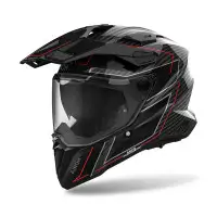 casco adventure Airoh Commander 2 Carbon Stylish lucido