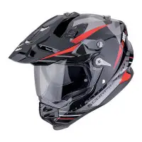 casco adventure Scorpion ADF-9000 Air argento rosso