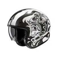 casco aperto HJC V31 Flame bianco