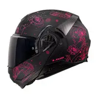casco convertibile LS2 Advant 2 Sophia in carbonio rosa opaco