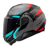casco convertibile LS2 Advant II in carbonio grigio nardo
