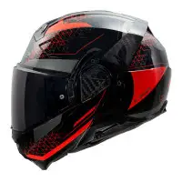 casco convertibile LS2 ff910 advant 2 in carbonio rosso