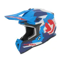 Casco Cross Acerbis Linear Blu Rosso