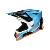 Casco Cross Acerbis T711 In Fibra Azzurro
