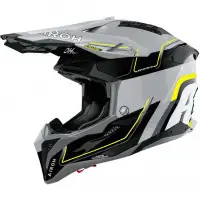 Casco Cross Airoh Aviator 3 Leader Giallo Lucido In Fibra