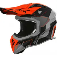 Casco Cross Airoh Aviator Ace 2 Shield Arancio Opaco In Fibra