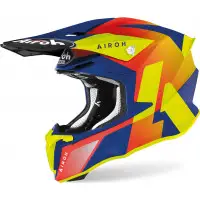 Casco cross Airoh Twist 2.0 Lift Azzurro Opaco