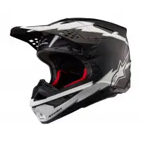 Casco cross Alpinestars SUPERTECH S-M10 AMPRESS HELMET ECE 22.06 Nero Bianco Opaco