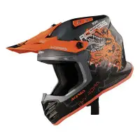 Casco Cross Bambino Acerbis Profile Junior Arancio Nero