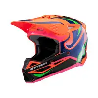 Casco Cross Bambino Alpinestars S-M3 Youth Arancio Rosa