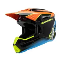 Casco Cross Bambino Alpinestars S-M3 Youth Fray Arancio Giallo