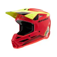 Casco Cross Bambino Alpinestars S-M3 Youth Rosso Giallo