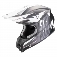 Casco cross Scorpion VX 16 EVO AIR SLANTER Nero Argento