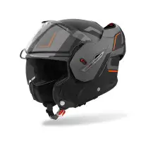 casco flip up Airoh Mathisse 2 Genius arancio opaco