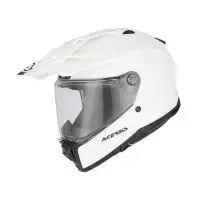 Casco Integrale Adventure Acerbis Attack In Fibra Bianco