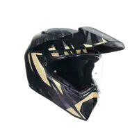 casco integrale AGV AX9 Steppa Matt Carbon Grigio Sabbia
