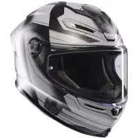 Casco Integrale AGV K6 S Ultrasonic In Fibra Nero Opaco Grigio
